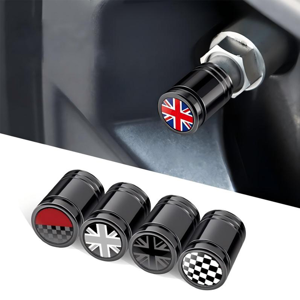 D.A.D Car Accessories - Car Tire Valve Caps Aluminum Alloy