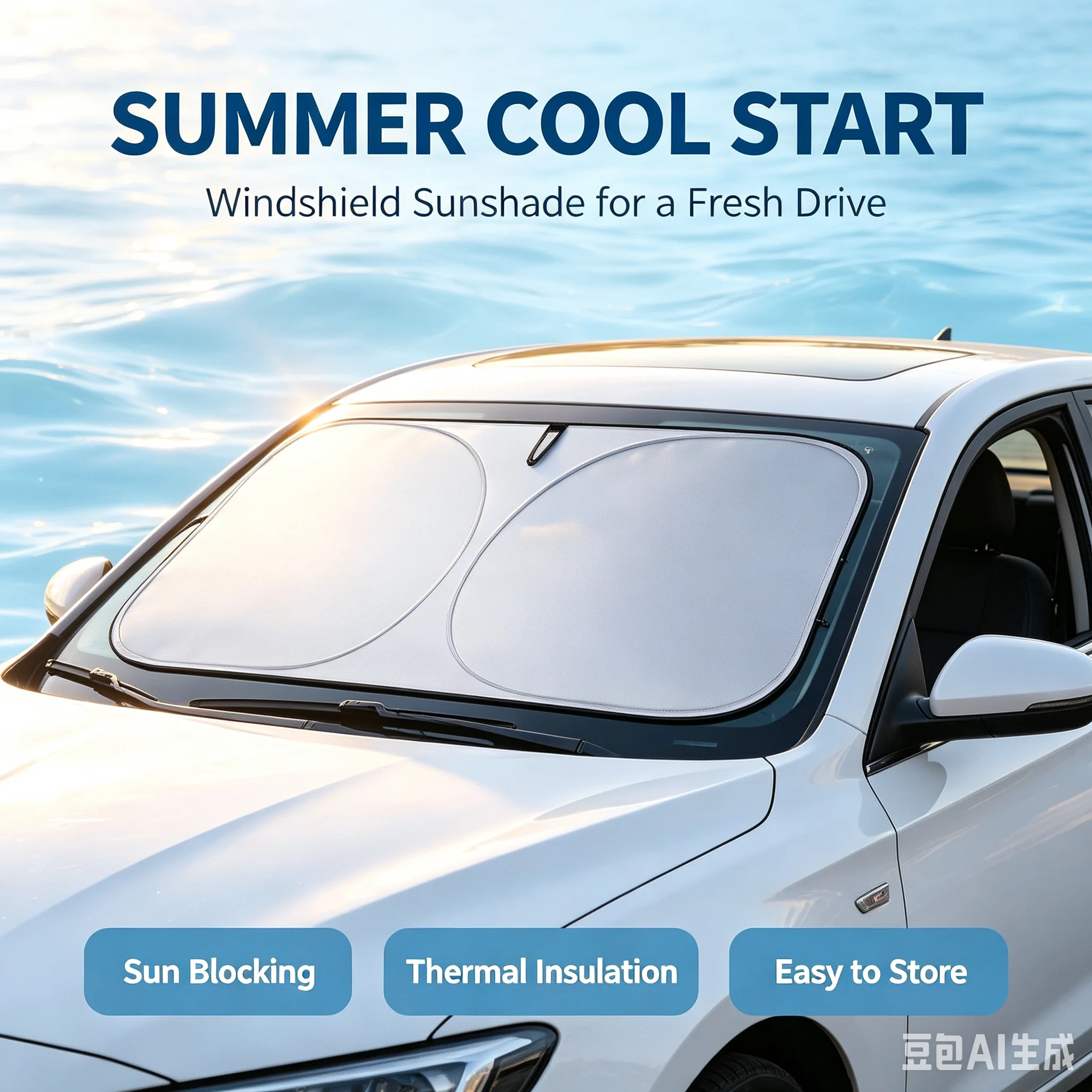 Car Windshield Sun Visor Folda - đánh giá và giá Windshield Sun Shade