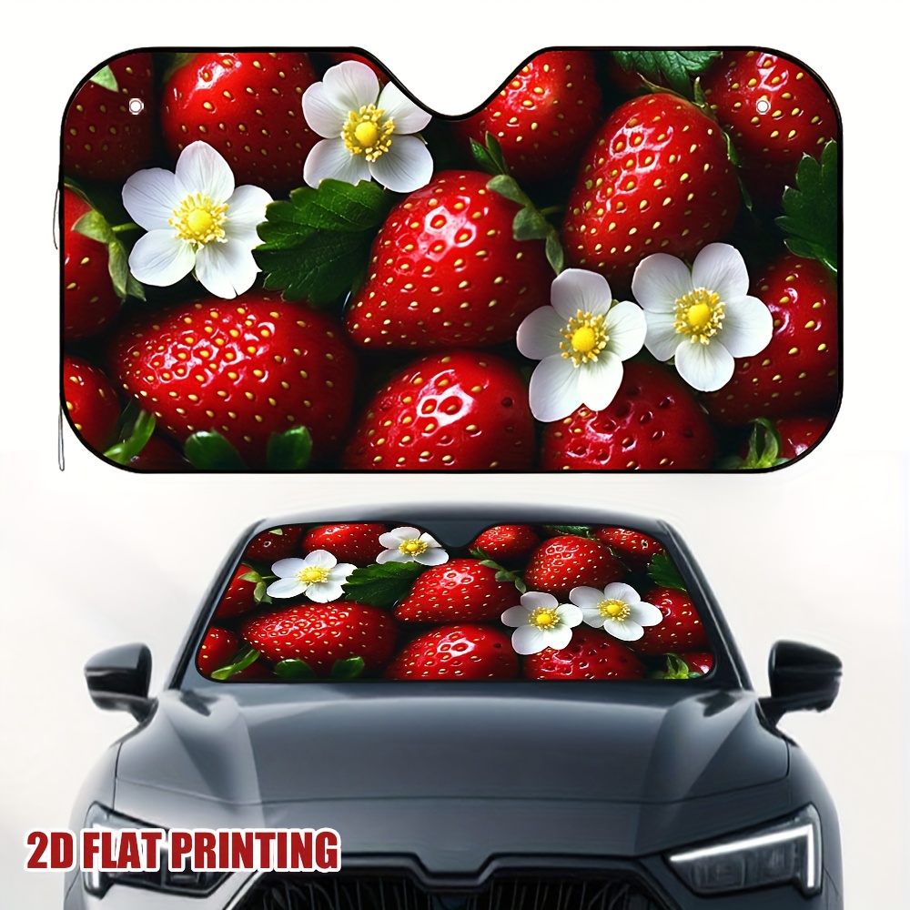 1pc Strawberries and Blossoms  - đánh giá và giá Car Accessories Must Have