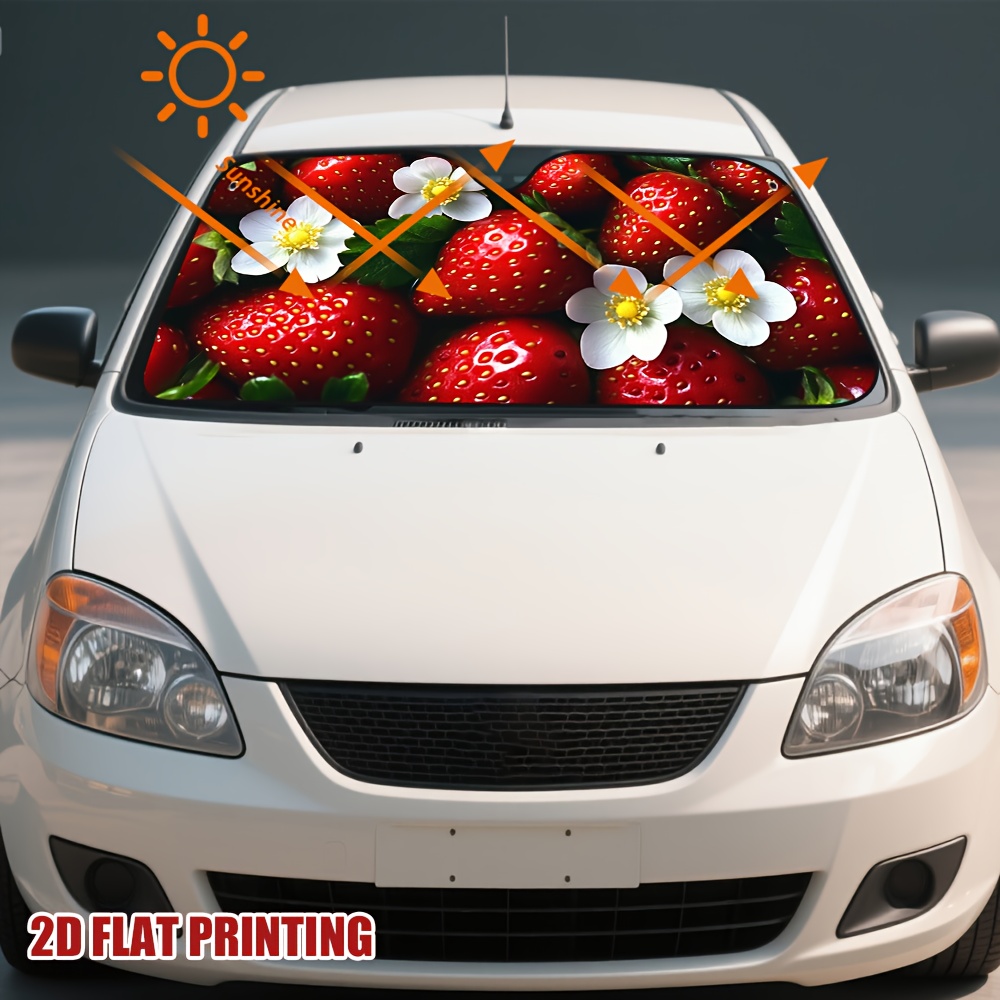 1pc Strawberries and Blossoms  - đánh giá và giá Car Accessories Must Have