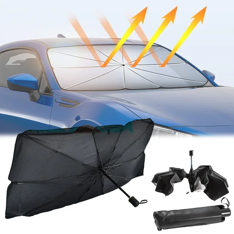 Car Windshield Sun Shade, Fold - đánh giá và giá Windshield Sun Shade