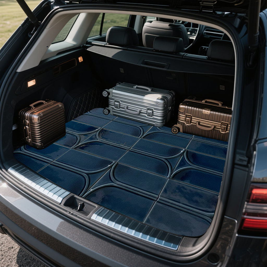 1pc Car Trunk Mat With Printed - đánh giá và giá Car Accessories Must Have