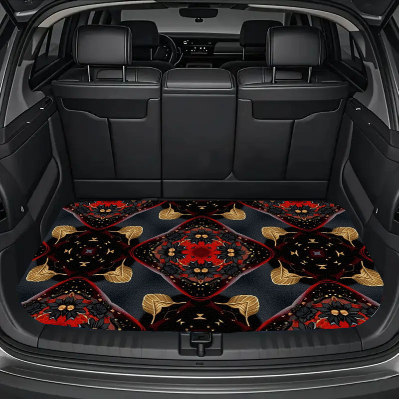 1pc Car Trunk Mat With Printed - đánh giá và giá Car Accessories Must Have