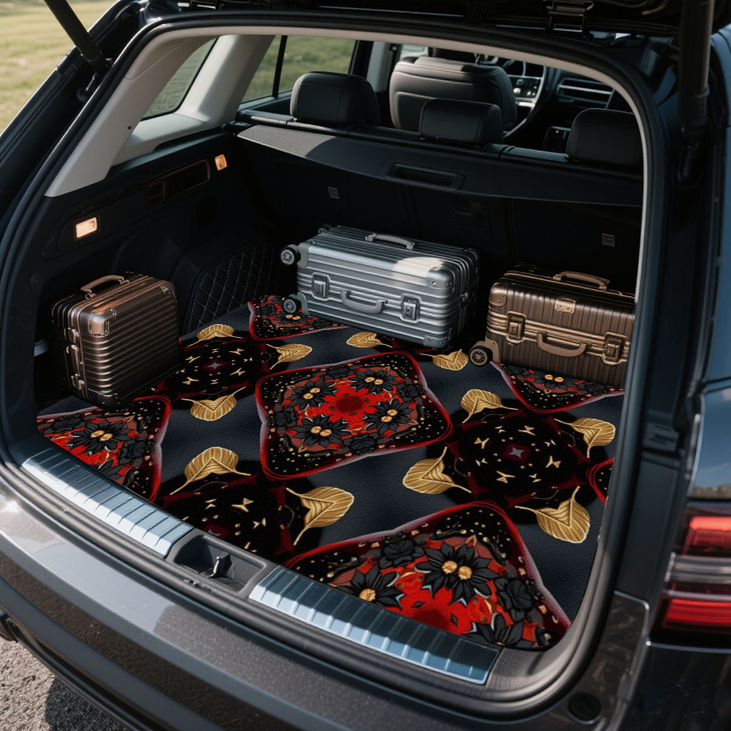 1pc Car Trunk Mat With Printed - đánh giá và giá Car Accessories Must Have